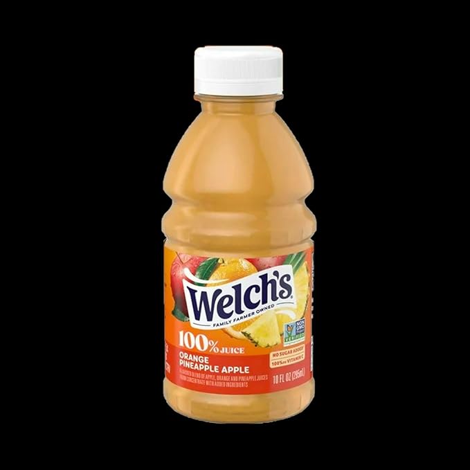 Welch’s 100% Orange Pineapple Apple Juice Drink 10 fl oz Plastic Bottle 24 Pack + 2 Reusable Snack Bags by KOOL8SHOP Infinite Deals