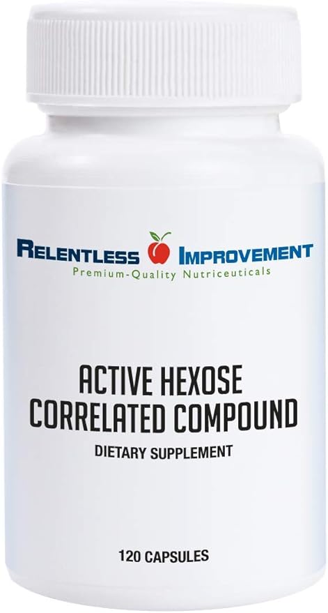 Active Hexose Correlated Compound Natural Immune Support Mushroom Extract Blend 120ct Support for Viral NK Cell &amp Immune Boost Compare to AHCC