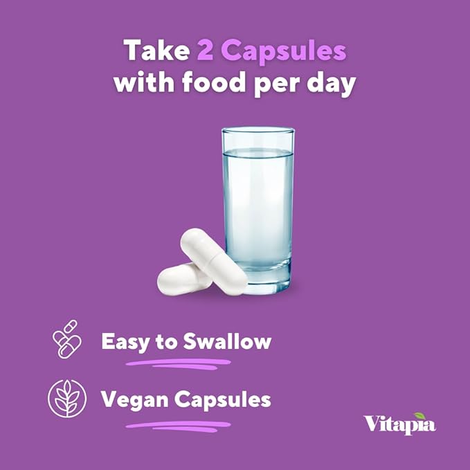Vitapia Maqui Berry 1000mg - Maqui Berry Powder Supplement - Vegan Friendly Non-GMO and Gluten-Free - 180 Veggie Capsules