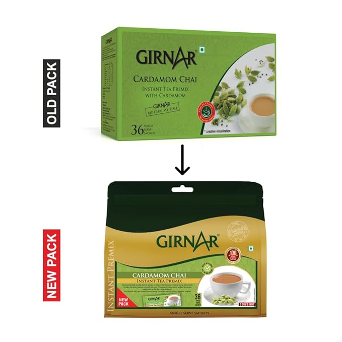 Girnar Instant Tea Premix with Cardamom 36 Sachets