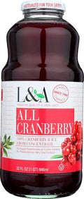 L &amp A Juice All Cranberry 18x 32OZ