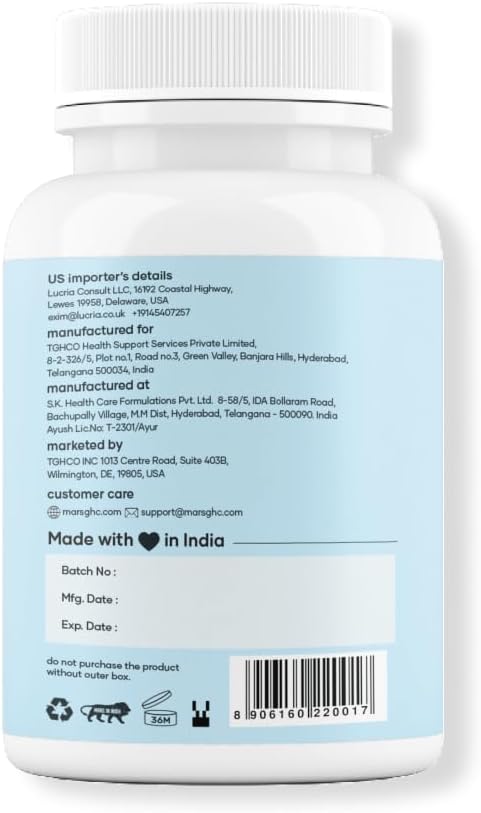 Mars Surgemax Natural Capsules with Shilajit &amp Safed Musli | Supports Energy Strength &amp Immunity | for Active Lifestyle | 120 Capsules | Pack of 2