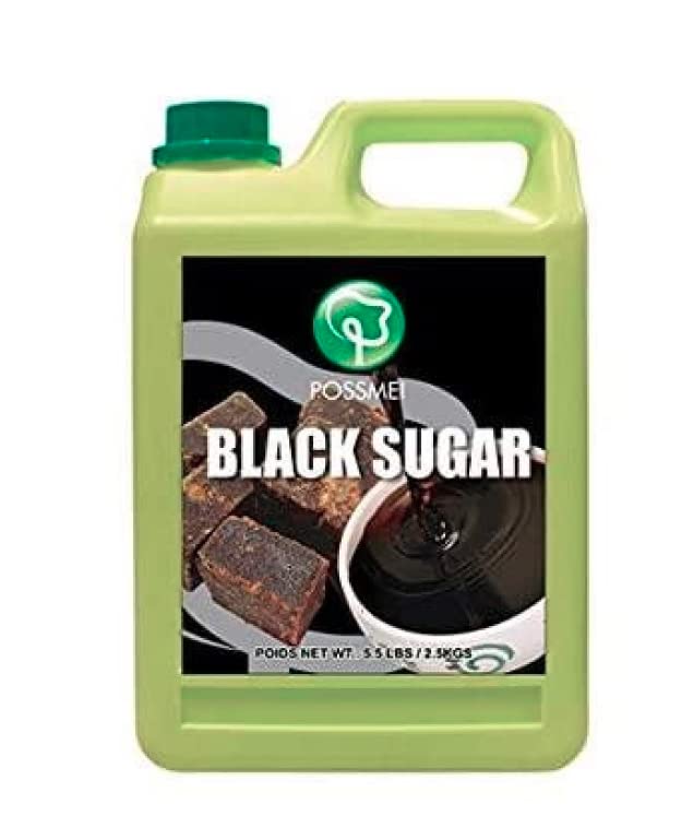 Possmei Black Sugar Flavored 5.5 Pound Plastic Jar 2 Pack