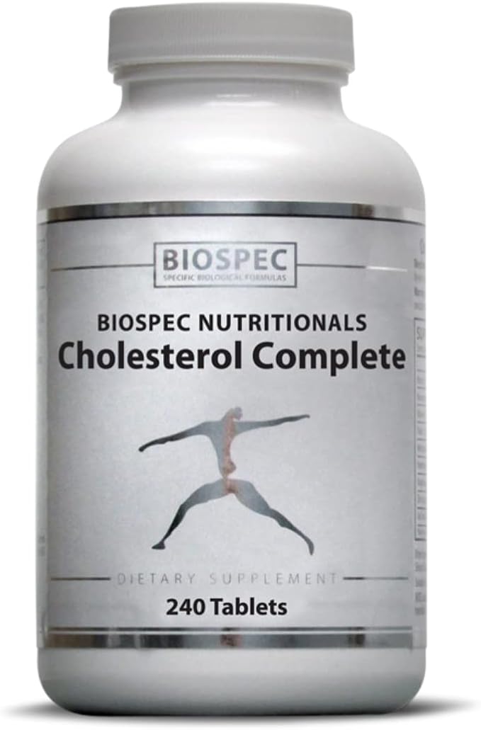 BIOSPEC NUTRITIONALS Cholesterol Complete - Natural Cholesterol Support for Cardiovascular and Heart Health* - Red Yeast Rice CO-Q-10 Hawthorn Magnesium (240 Tablets)