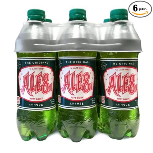 Ale 8 One Ginger Ale Soda The Original Flavor 16.9 ounces (6 Plastic Bottles) 100% Kentucky Soft Drink
