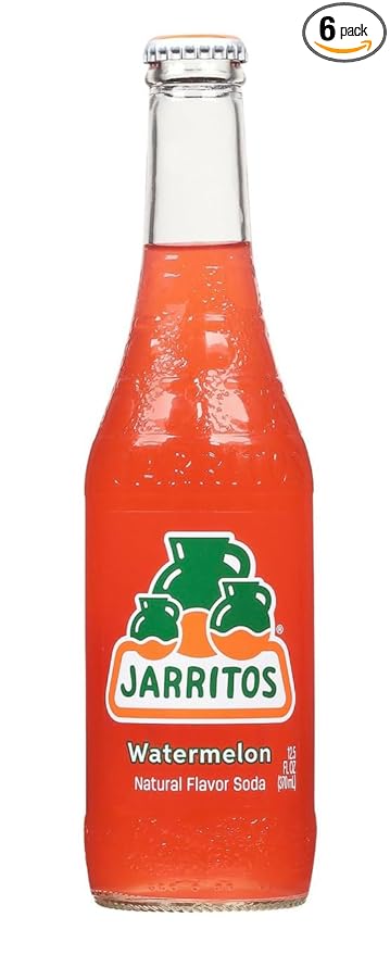 Jarritos Sandia | Watermelon Soda 12.5oz Glass Bottle Pack of 6