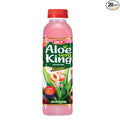 OKF Aloe Vera King Drink Peach 16.9 Fluid Ounce (Pack of 20)