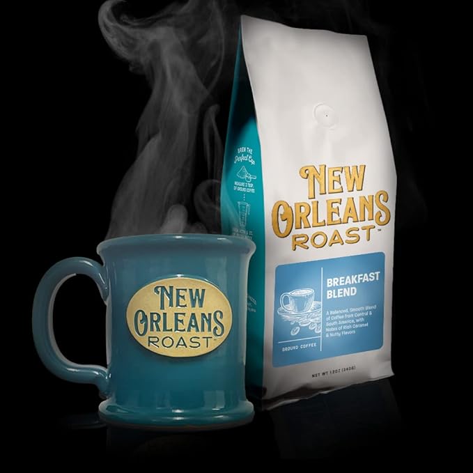 New Orleans Roast - Breakfast Blend Ground Coffee 12oz (Pack of 6)