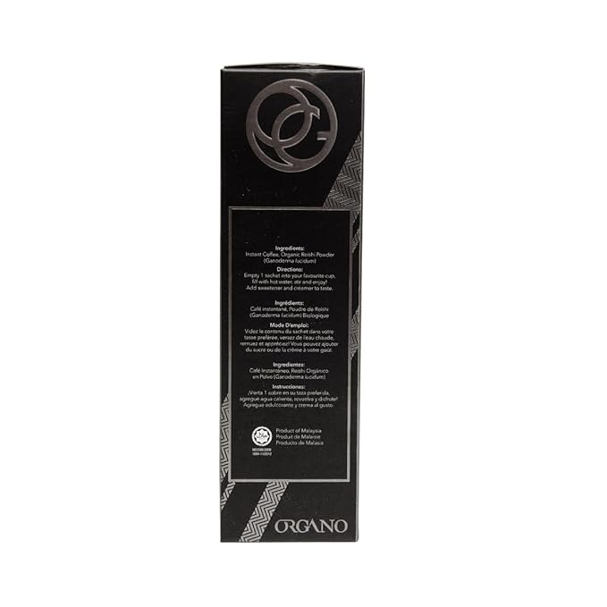 ORGANO Combo Pack 1 Box Black Coffee And 1 Box Cafe Latte 100% Cetified Organic Gourmet Coffee.