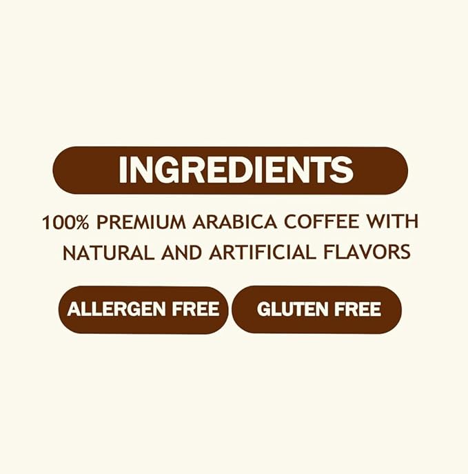 STEEP + BREW Vanilla Hazelnut Coffee | Premium Arabica Flavored Coffee | Ground | Light Roast | 10 oz | PACK OF 6