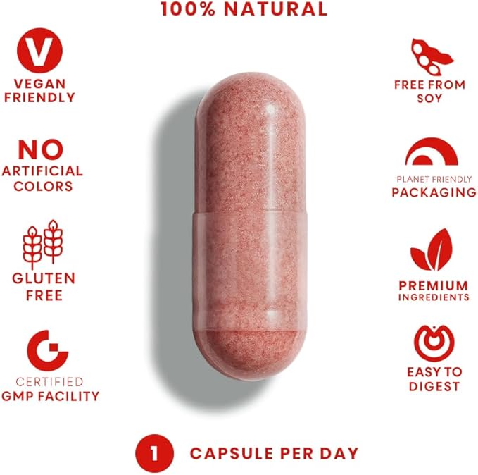 FeelGood Superfoods 1000mg Immune Support Capsules Made with 25 Organic Fruits and Vegetables Strong Immunity Boosters with Vitamins A C D3 and Zinc 60 Count