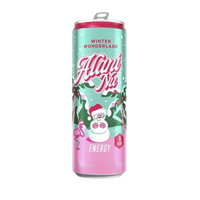 Alani Winter Holiday Variety Pack 18 Pack 3 Flavors 6 Cans Per Flavor 12 FL Oz Per Energy Drink Can (Winter Wonderland Cherry Slush Breezeberry)