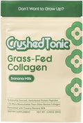 Crushed Tonic Korean Beauty Collagen Powder | Hydrolyzed Marine Collagen Peptides for Skin Glow Hair &amp Nails | K-Beauty Drink | Gluten-Free Halal &amp Kosher (Banana Milk 30 Servings (150 g)