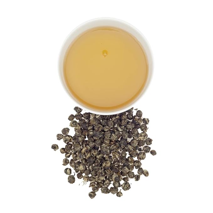 Harney &amp Sons Dragon Pearl oz Loose Leaf Green and White Tea Jasmine 16 Ounce