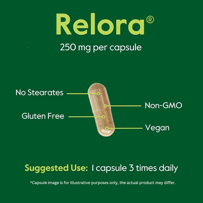 BESTVITE Filler-Free Relora 250mg (240 Vegetarian Capsules) (120 x 2) – Clinically Researched – No Stearates – Vegan – No Fillers – Supports The Management of Occasional Stress*