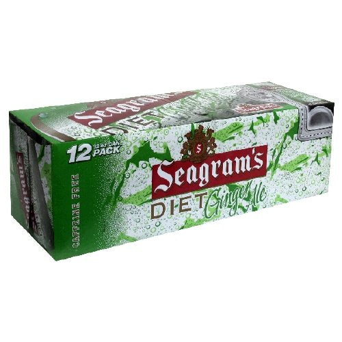Seagram's Diet Ginger Ale 12 Fl Oz 12 Cans (Pack of 2)