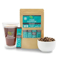 Cusa Tea &amp Coffee | Premium Instant Light Roast | Rainforest Alliance Certified Arabica Beans | Hot or Cold Brew Drink Mix Packets (7 Single Servings)