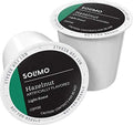 Amazon Brand - Solimo Light Roast Coffee Pods Compatible with Keurig 2.0 K-Cup Brewers Hazelnut Flavored 100 Count (Pack of 1)