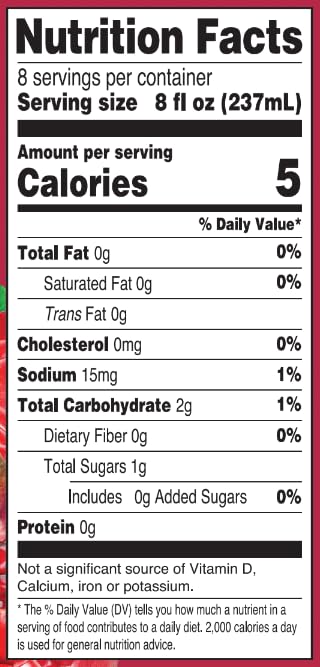 Langers 5 Juice Cocktail Cranberry Pomegranate 64 Fl Oz (Pack of 8)
