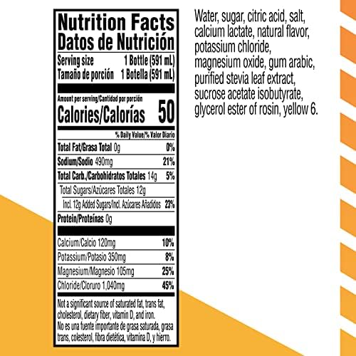 Gatorlyte Rapid Rehydration Electrolyte Beverage Orange 20oz Bottles (12 Pack)