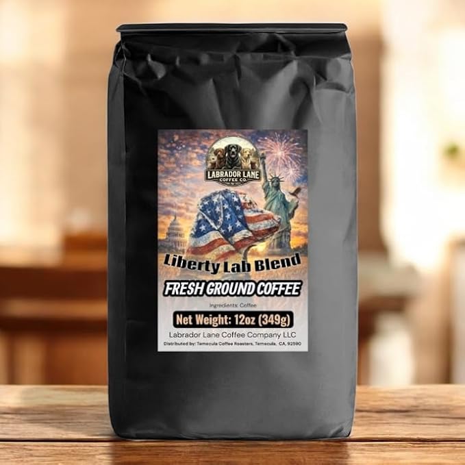 Liberty Lab Blend (Citrus and Caramel Flavored Coffee) - Small Batch Hand Crafted Coffee - 12oz