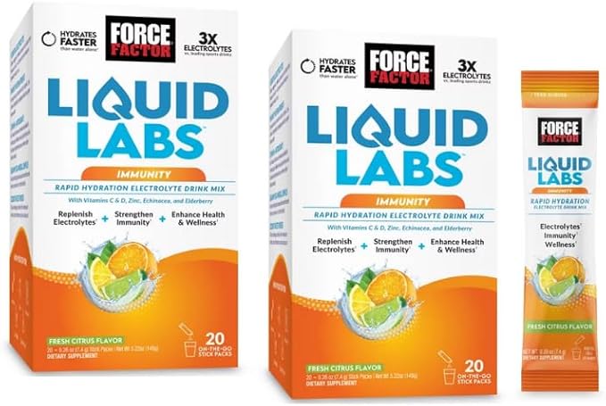 Hydration &amp Skin Boost is Your New Friends for Spring and Summer time QR Code + Combo Packs with (Fresh Citrus (40 Packs Count))