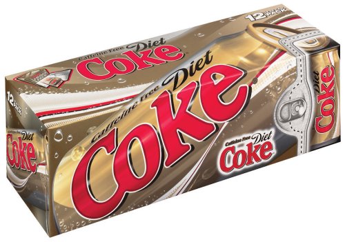 Coke Diet Caffeine Free Soda 12 oz Can (Pack of 24)