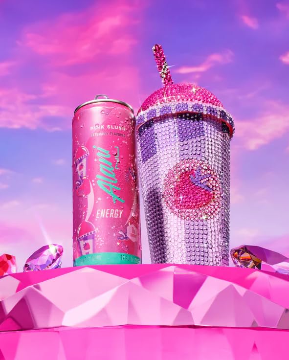 Alani Energy Drinks Assorted Variety Sugar Free Low Calorie Energy Drinks - Pre Workout Performance Zero Sugar 12 Fl Oz Cans ((9 Cans) 12 FL OZ Pink Slush &amp Sherbet Swirl)