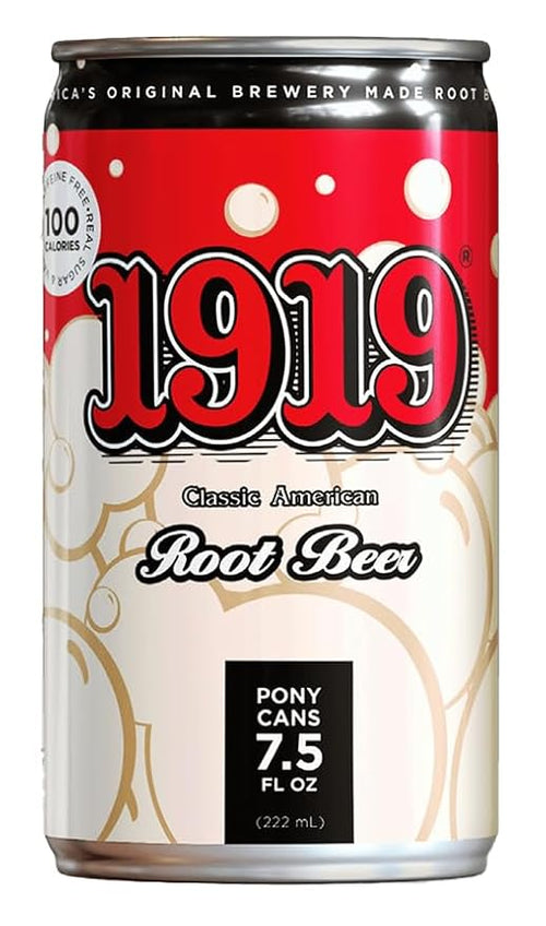 1919 Classic American Root Beer (10 Pack) 7.5 OZ Cans - Classic American Pop - Real Sugar Real Vanilla Caffeine Free - America’s Original Brewery Made Root Beer (7.5oz 10 Pack)