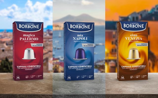Caffè Borbone Variety Pack Aluminum Capsules Compatible with Nespresso Original Machines Medium Roast 100 Count
