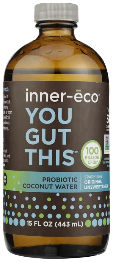 Inner Eco Probiotic Coconut Water Original 15 Fl Oz