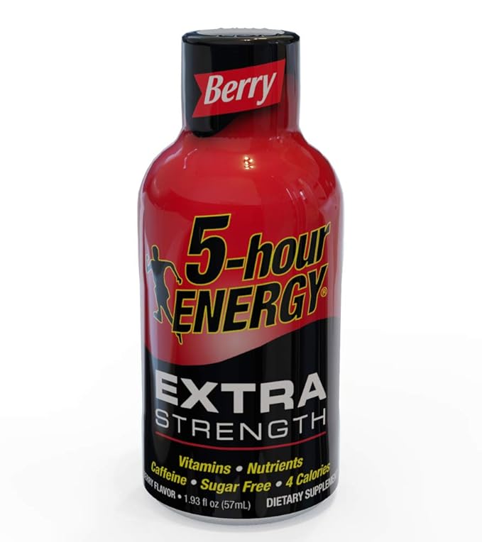 5-Hour Energy Shot Extra Strength Berry 1.93 oz. 24 pack