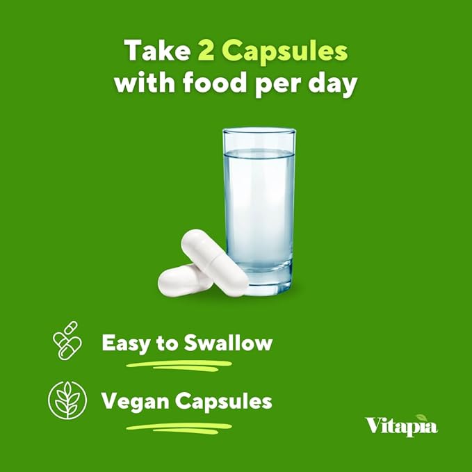 Vitapia Nopal Cactus Extract for Antioxidant Skin Metabolism Wellness Heart Health Support - 120 Veggie Capsules - Non GMO Gluten Free Supplement
