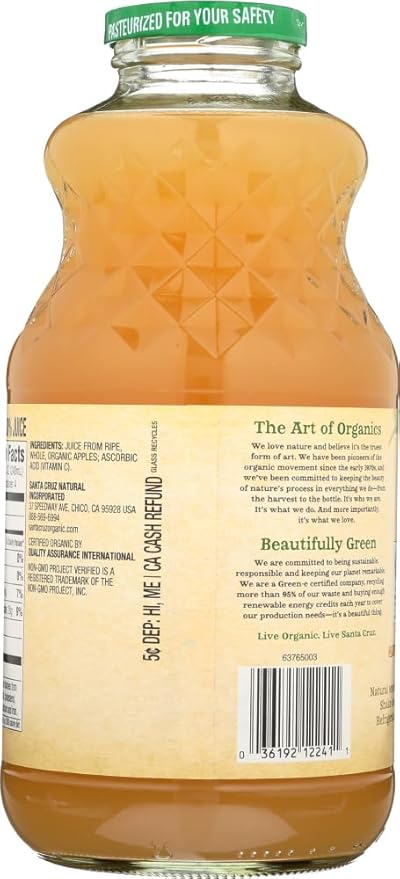Organic Apple Quart Juice (Pack of 12) - Pack Of 12