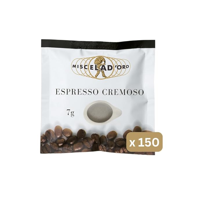 Miscela d'Oro Single Shot Espresso Cremoso Ground Pods 150 pack
