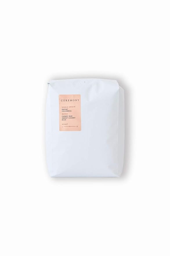 Ceremony Coffee Roasters - Decaf Colombia - Specialty Whole Bean or Ground Coffee- 2lb Bag (French Press - Coarse Grind)