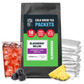 Tiesta Tea - Blackberry Bellini Cold Brew Loose Leaf Blackberry Citrus Green Tea Medium Caffeinated Cold Brew Packets Makes 64 oz of Pitcher Per Bag (Pack of 10)