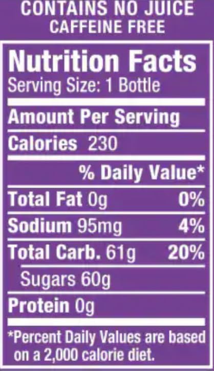 Crush Grape 20 oz Bottle (Pack of 10)