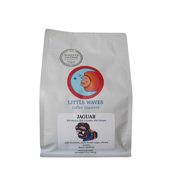 Jaguar - Roasted by Little Waves Coffee - Whole Bean Coffee - 5 Pound Bag