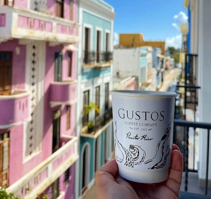 Gustos Coffee Premium Selection | Puerto Rican High End Medium Roasted Whole Bean Coffee (1 2 lb)
