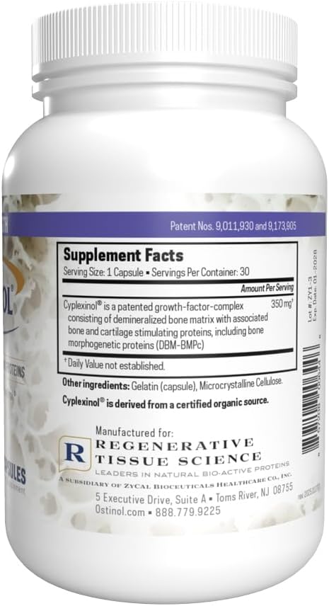 Ostinol Standard 350mg - Bone &amp Joint Supplement | Stem Cell Activation Certified | Bio Active Protein Complex for Moderate Bone Loss &amp Moderate Joint Dysfunction - 30 Capsules