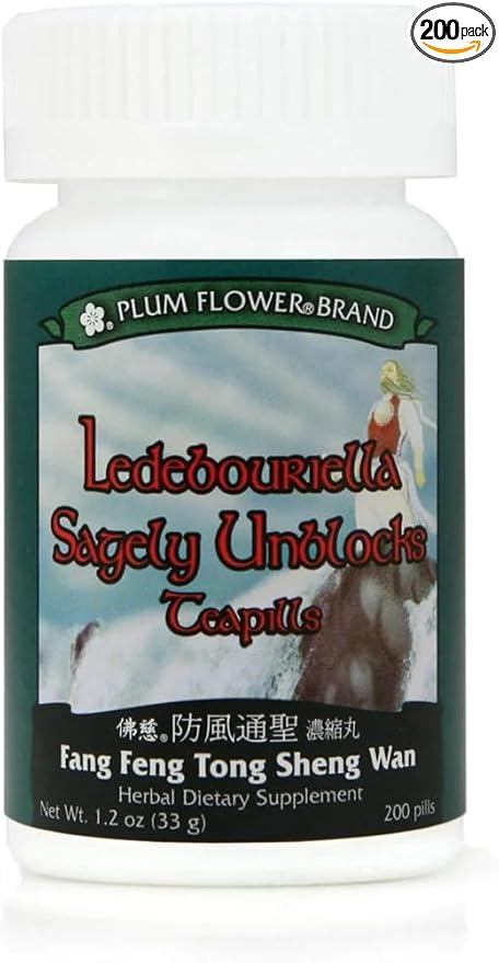 Fang Feng Tong Sheng (Ledebouriella Sagely Unblocks Teapills) 200 ct Plum Flower