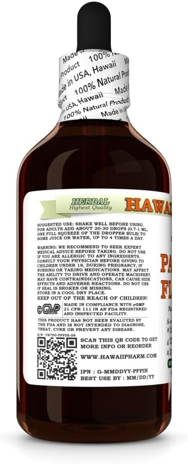 Hawaii Pharm Passion Flower Alcohol-Free Extract Glycerite for Calm and Sleep Support Soothes Digestive Discomfort Promotes Relaxation Encourages Emotional Balance - 4 fl.oz