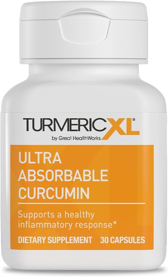 OmegaXL TurmericXL Natural Joint Support Supplement 250mg Turmeric Extract Delivers 45x More Curcumin - High Absorption Gluten-Free – 30 Veggie Capsules