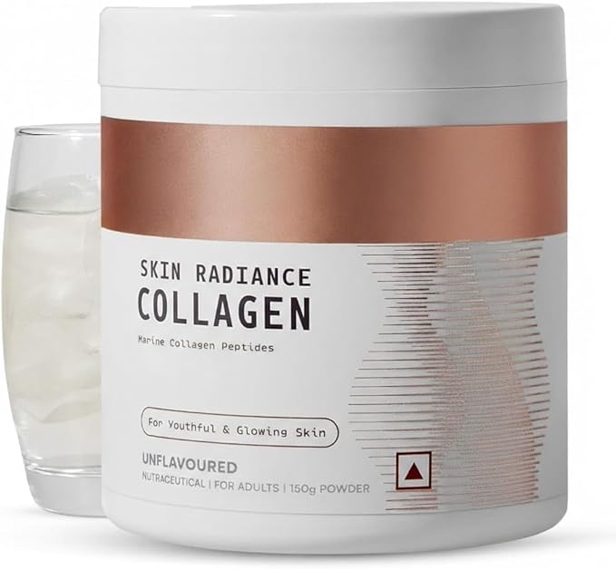 Skin Radiance Marine Collagen Supplement (Unflavoured 150g) | with Vitamin C E Sodium Hyaluronate | for Healthy Skin Hair &amp Nail