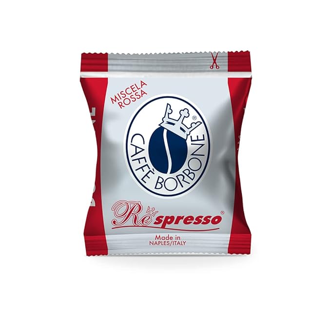 Caffè Borbone Red Blend Nespresso Compatible Espresso Coffee Pods 50 Count Espresso Pods