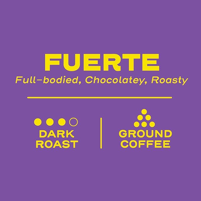 Sello Rojo Fuerte Dark Roast Ground Coffee 10 oz (Pack of 6)