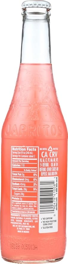 Jarritos Soda Guave Bottle 12.50-Ounce (Pack of 24)