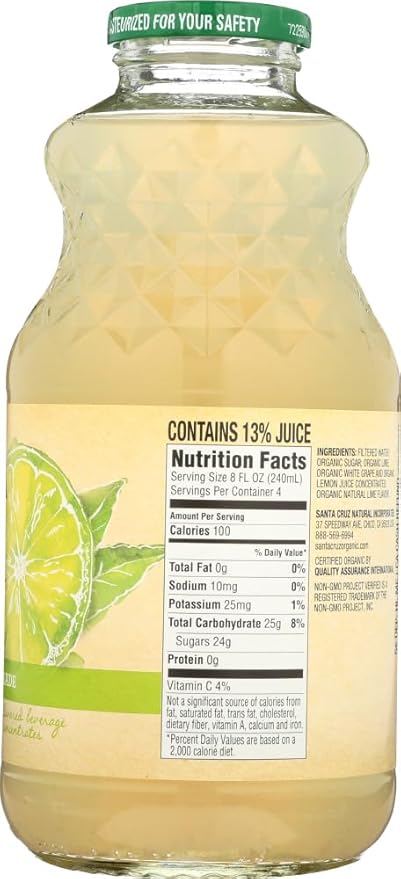 Santa Cruz Limeade Juice (12x32 OZ)