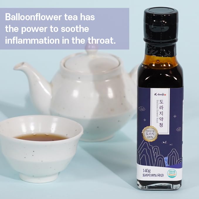 [K-doraji] Korean Premium Natural Tea Concentrate 140ml -100% Bellflower Root Extract Sore Throat